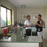 Di and Brad in the kitchen